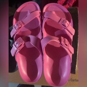 Vibrant Pink women’s platform Sandals size 8